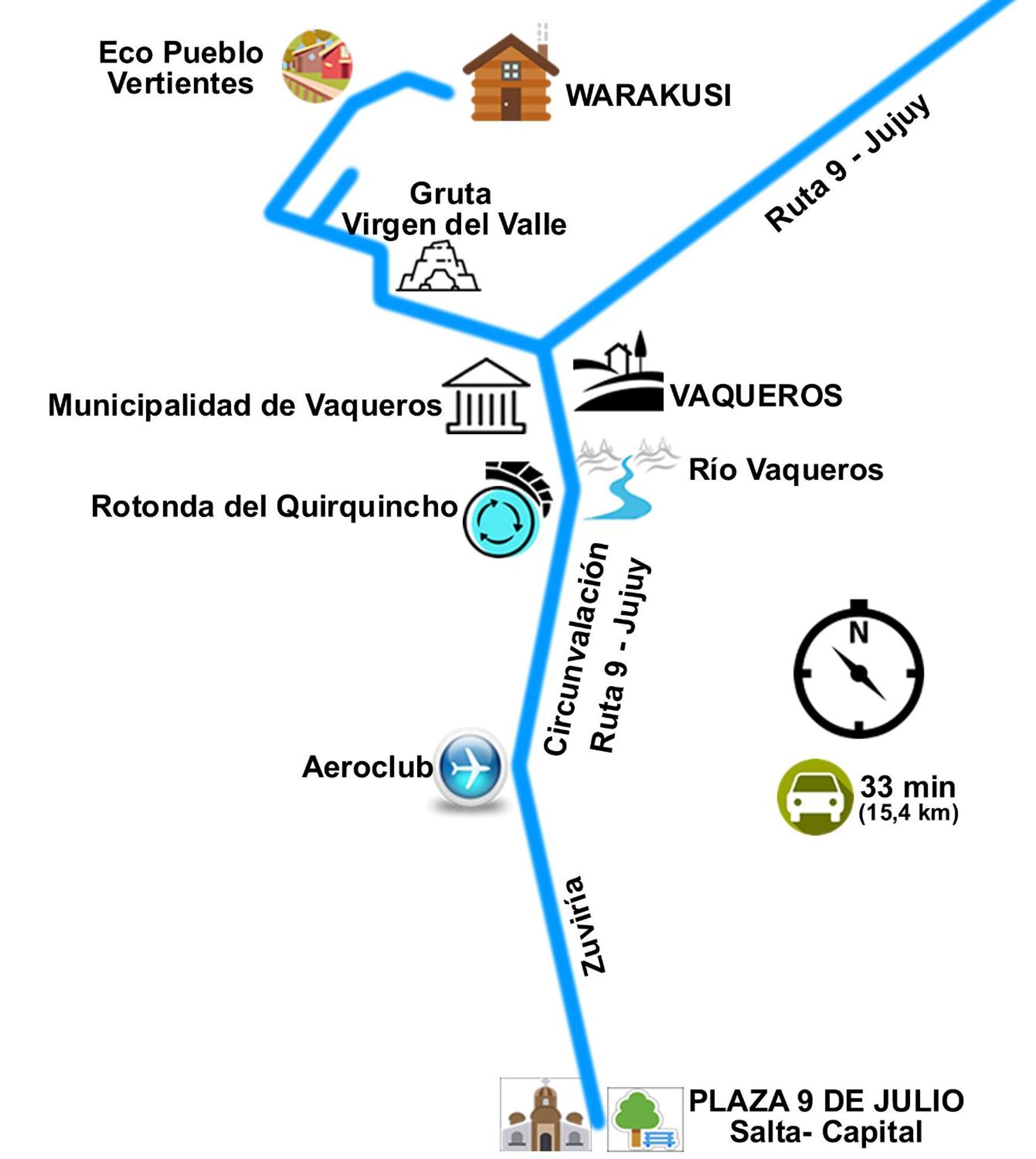 Casitas De Campo Wara Kusi En Las Afueras De La Ciudad De Salta Vaqueros Exterior photo